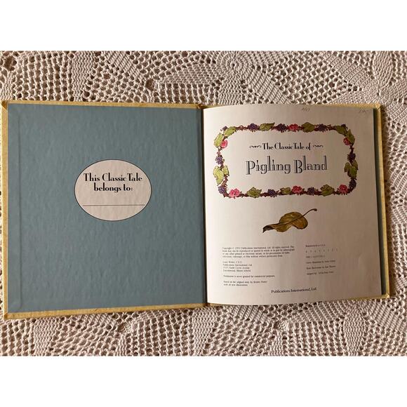 1992 The Classic Tale of Pigling Bland by Beatrix Potter - Picture 2 of 5